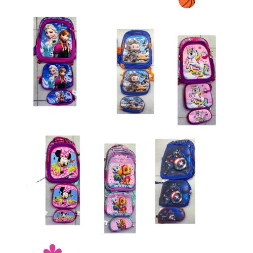 COMBO ESCOLAR COMPLETO (Maleta+lonchera+ cartuchera)