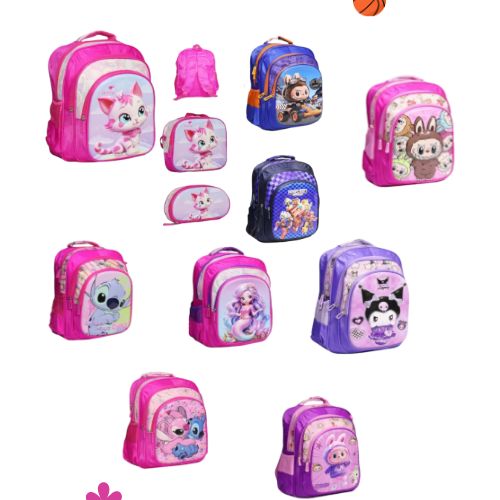 COMBO ESCOLAR COMPLETO (Maleta+lonchera+ cartuchera)