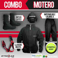 🔥 Nuevo Combo impermeable Motero Rainguard C8+ Botas Latex