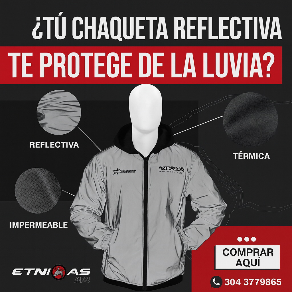 chaqueta reflectiva termica e impermeable