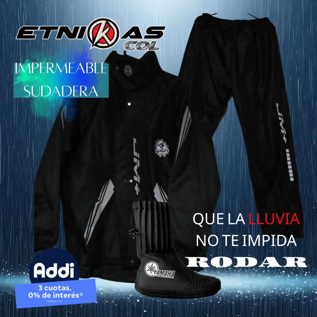 SUDADERA IMPERMEABLE COMBO CON BOTAS LATEX