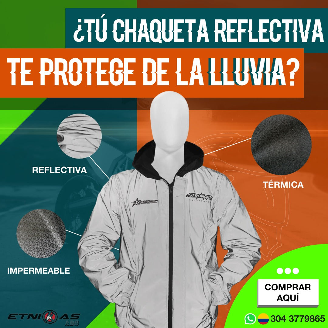 chaqueta reflectiva termica e impermeable
